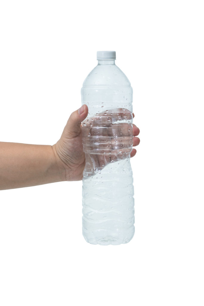 Clean the plastic bottle